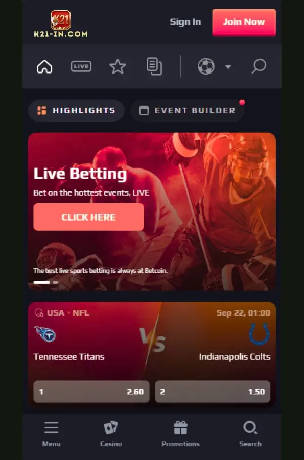 get k21 android and ios for casino play